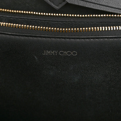 Jimmy Choo Grainy Calfskin Nine2Five East West Tote Black 6 of 9