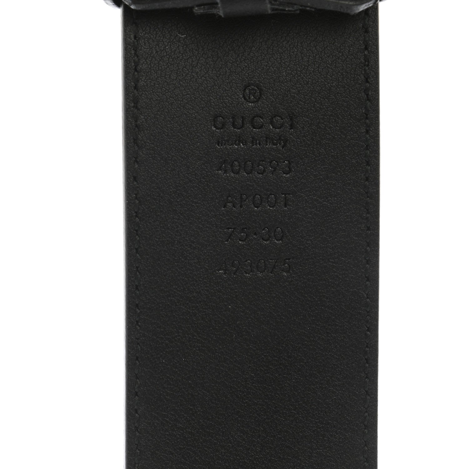 Gucci Calfskin Double G 40mm Belt 75 30 Black 3 of 6