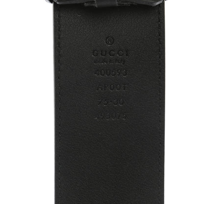 Gucci Calfskin Double G 40mm Belt 75 30 Black 3 of 6