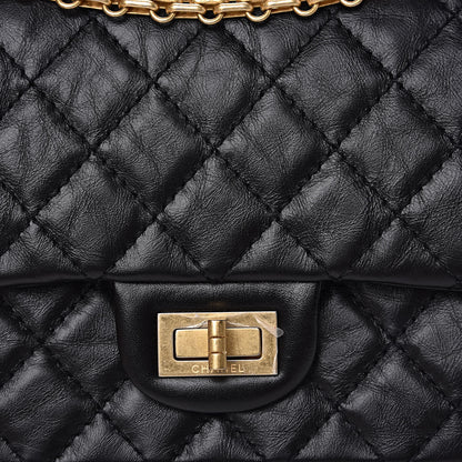Chanel Aged Calfskin Quilted 2.55 Reissue 225 Flap Black 10 of 13