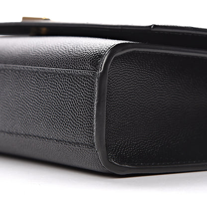 Saint Laurent Grain De Poudre Medium Classic Monogram Kate Satchel Black 11 of 12