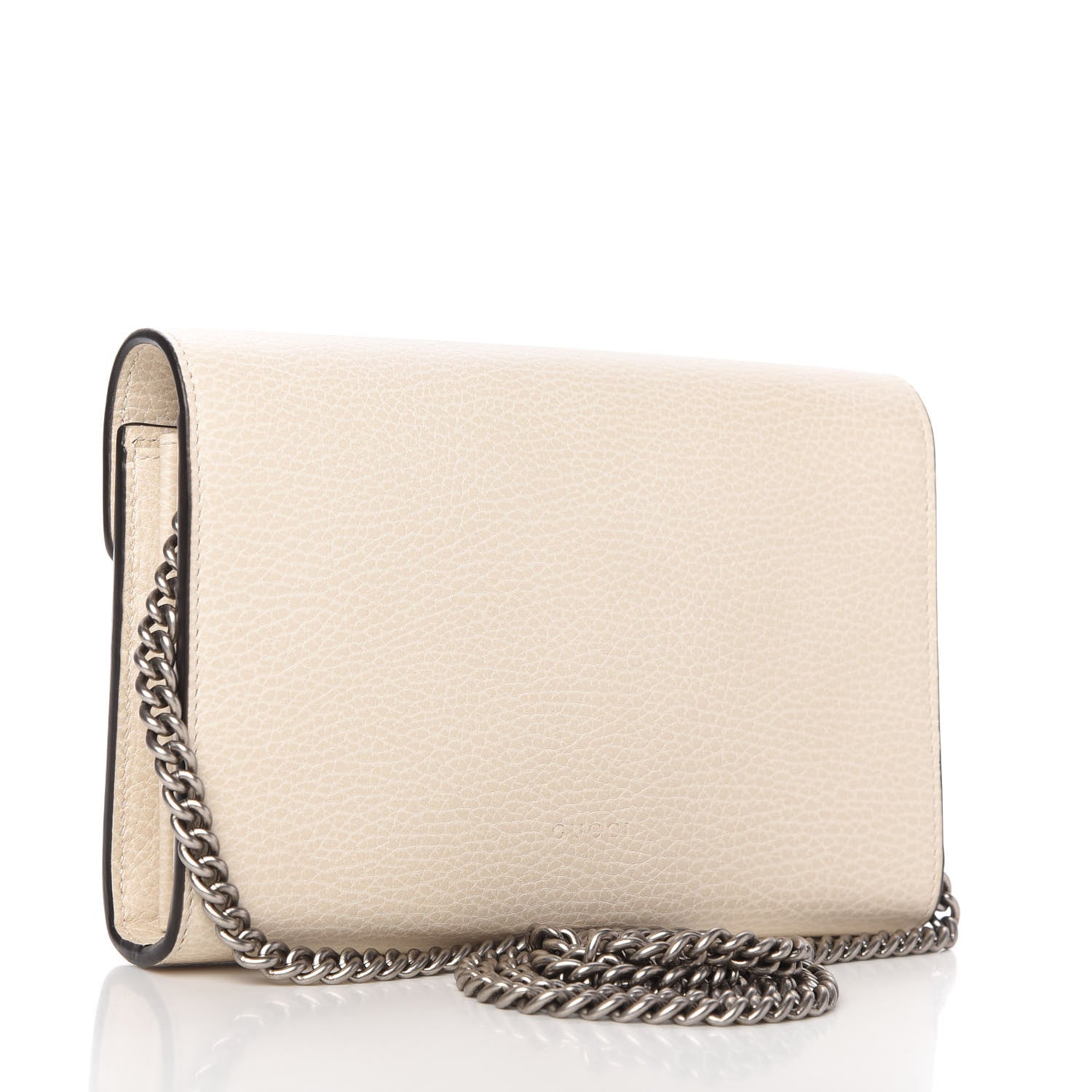 Gucci Dollar Calfskin Mini Dionysus Chain Wallet Mystic White 3 of 10