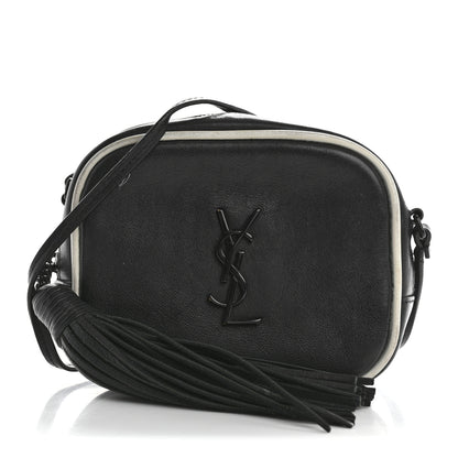 Saint Laurent Nappa Monogram Blogger Bag Black White 1 of 15