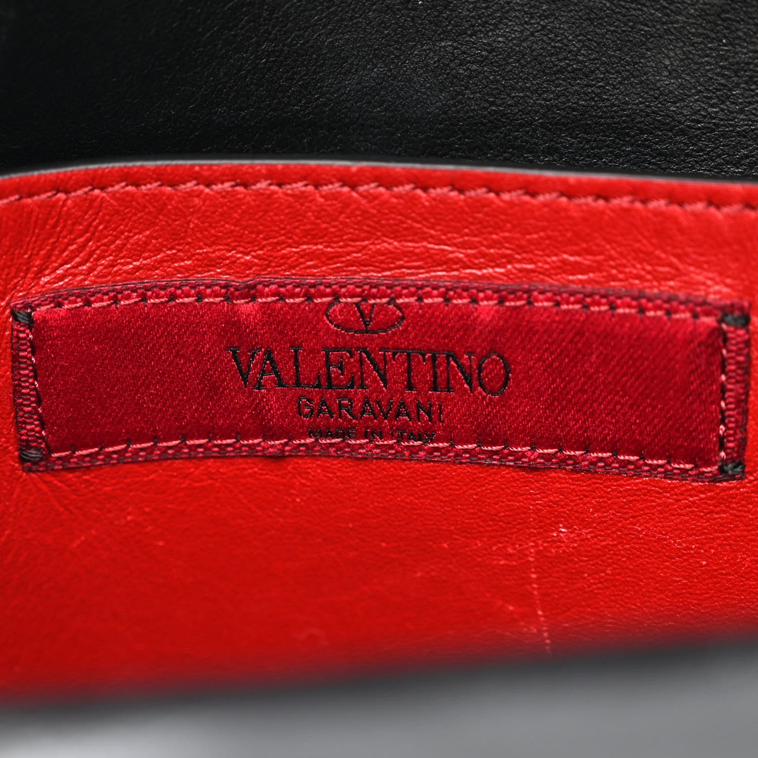 Valentino Garavani Lambskin VLTN Print Quilted Mini Rockstud Spike Backpack Black 6 of 12