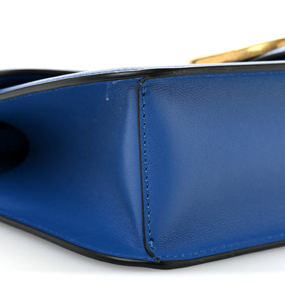Valentino Garavani Calfskin Vlogo Loco Shoulder Bag Riverside Blue 9 of 10