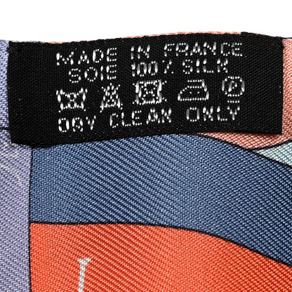 Hermes Silk Astrologie Nouvelle Twilly Ultraviolet Bleu Corail 3 of 5