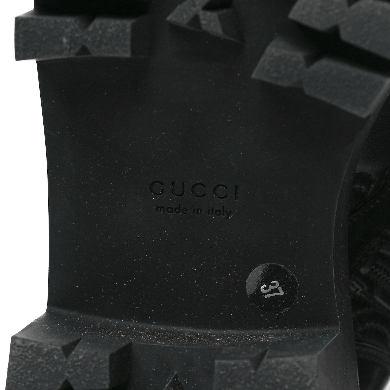 Gucci Cordovan Lux Nappa GG Matelasse Lace Up 60mm Combat Boots 37 Black 6 of 8