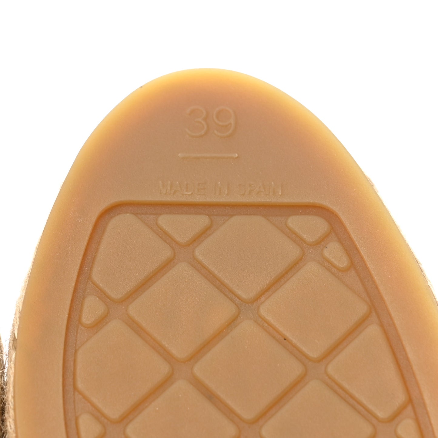 Lambskin CC Espadrilles 39 Beige Black