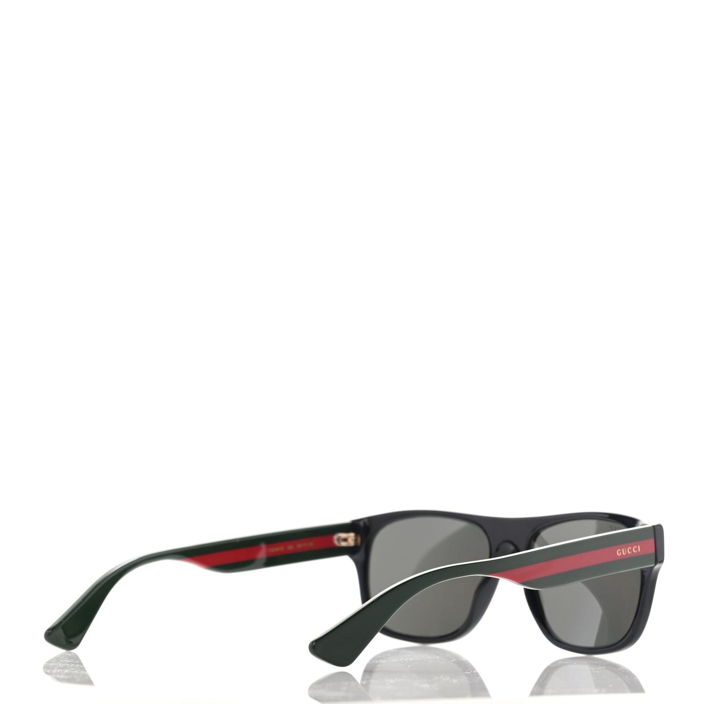 Acetate Square Frame Web Sunglasses GG0341S Black