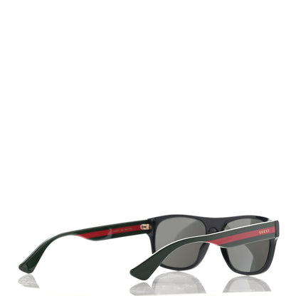 Gucci Acetate Square Frame Web Sunglasses GG0341S Black 4 of 10