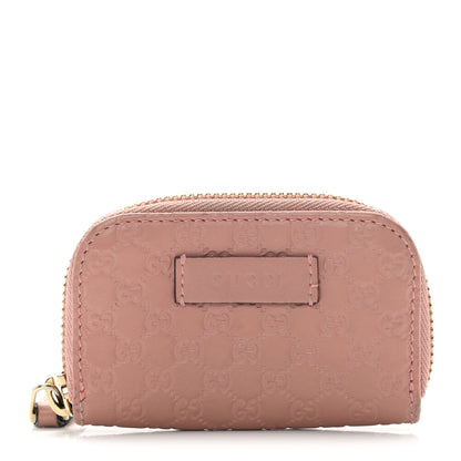 Gucci Microguccissima Zip Around Card Case Soft Pink 1 of 13