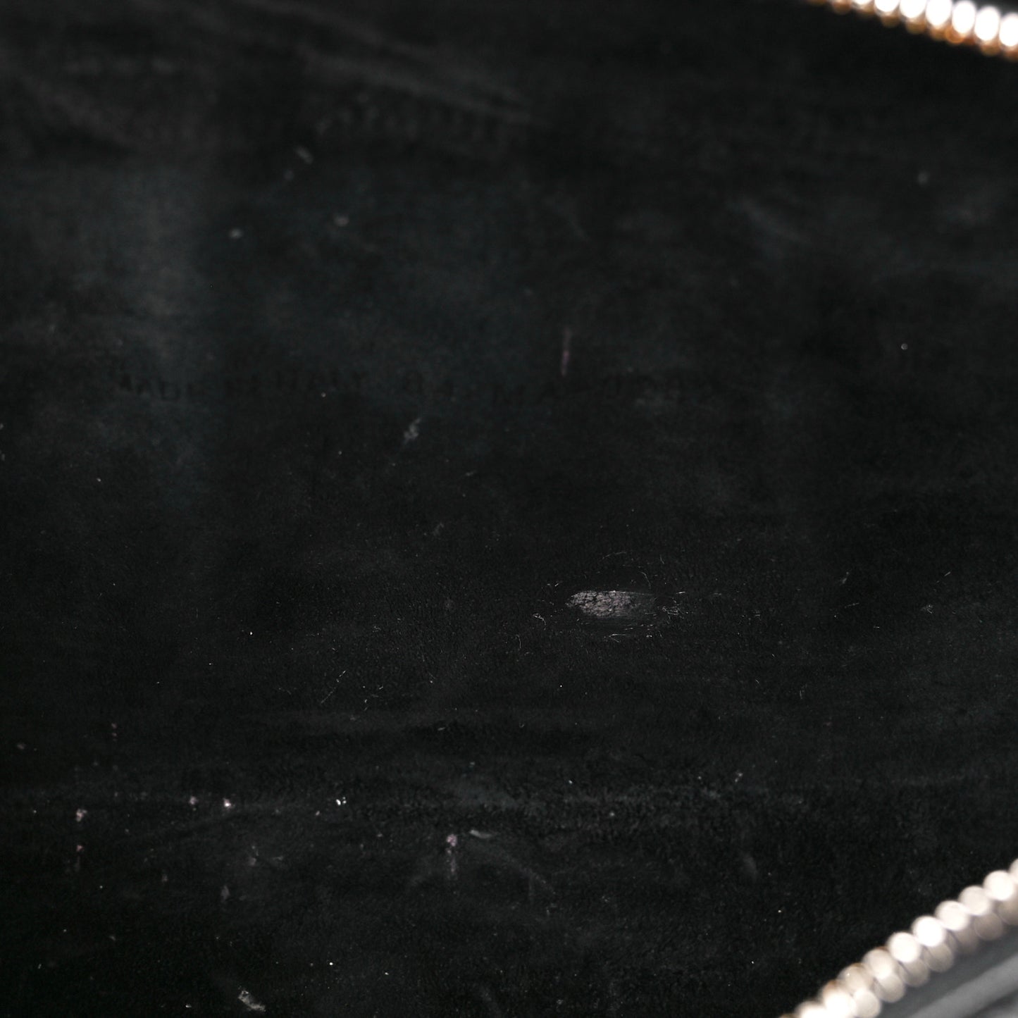 Grained Calfskin Caro Double Pouch Black