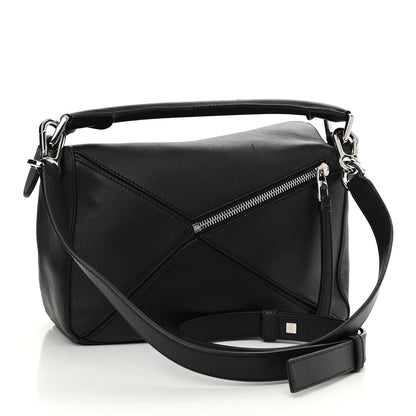 Loewe Calfskin Small Puzzle Bag Black 3 of 10