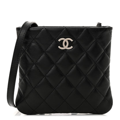 Chanel Lambskin Quilted Crossbody Bag Black 1 of 14