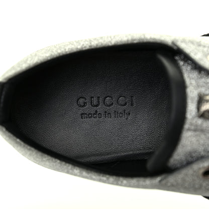 Gucci Glitter Fabric Studded Web Womens Sneakers 36.5 Silver 7 of 11