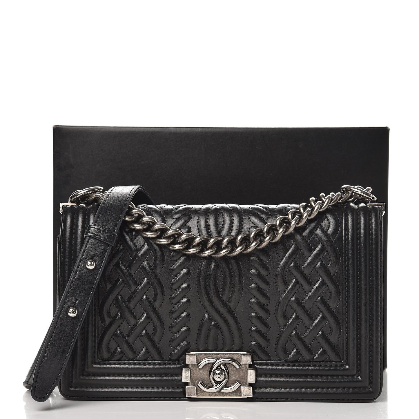 Lambskin Medium Celtic Boy Flap Black