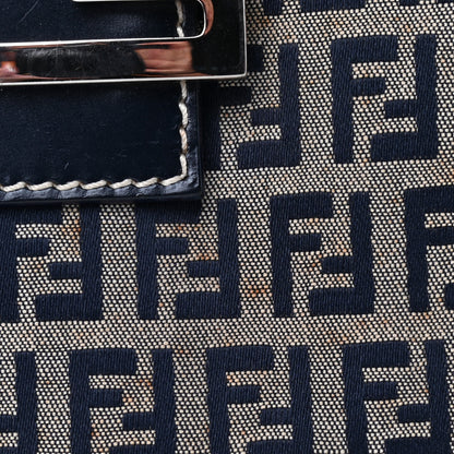 Fendi Zucchino Shoulder Bag Navy 10 of 12