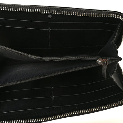 Chanel Patent Quilted Small Zip Around Wallet Black 7 of 8