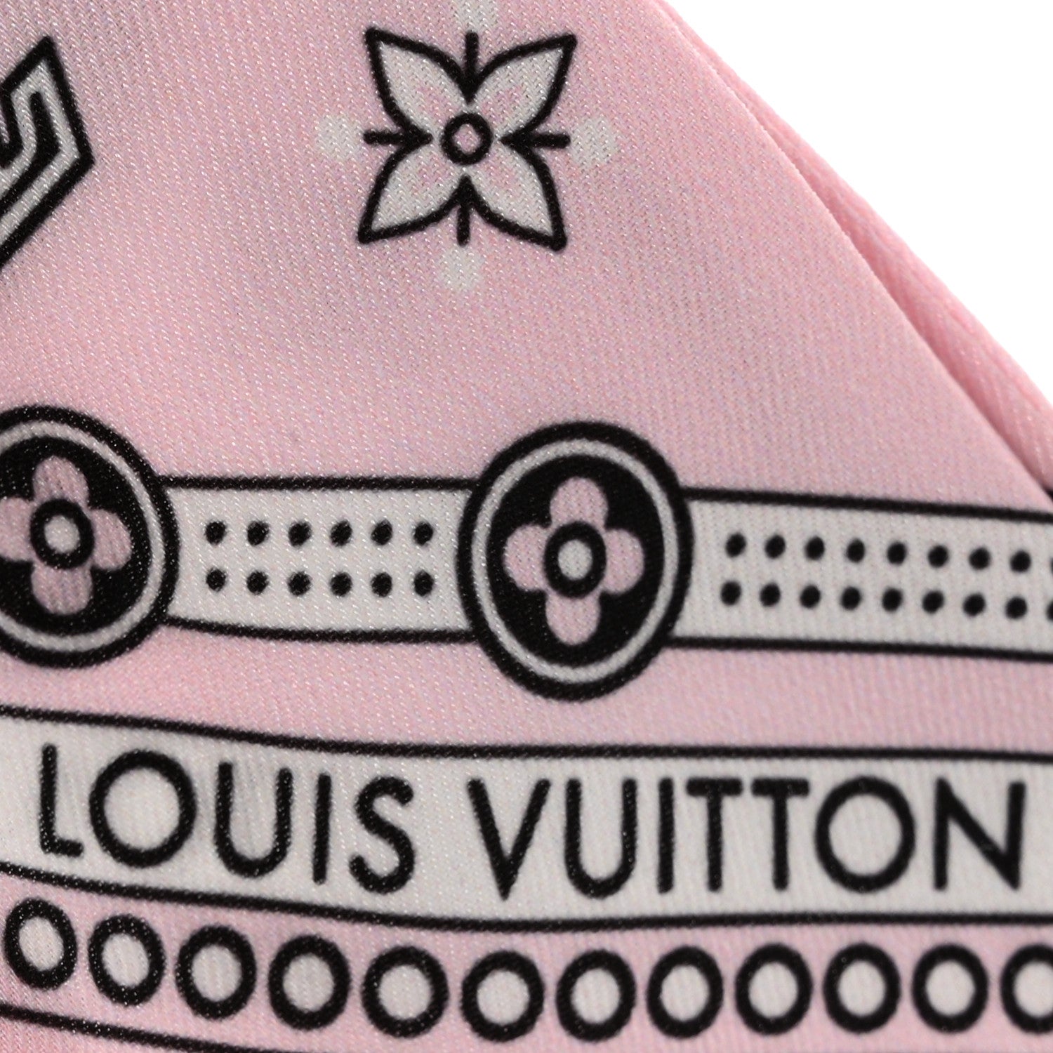 Louis Vuitton Monogram Bandana Bag Charm Pink 3 of 7