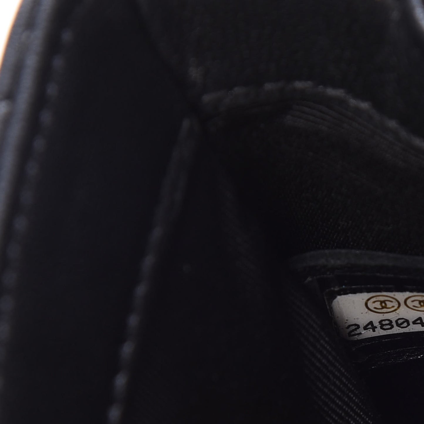 Calfskin Chevron Quilted Mini Flap Black