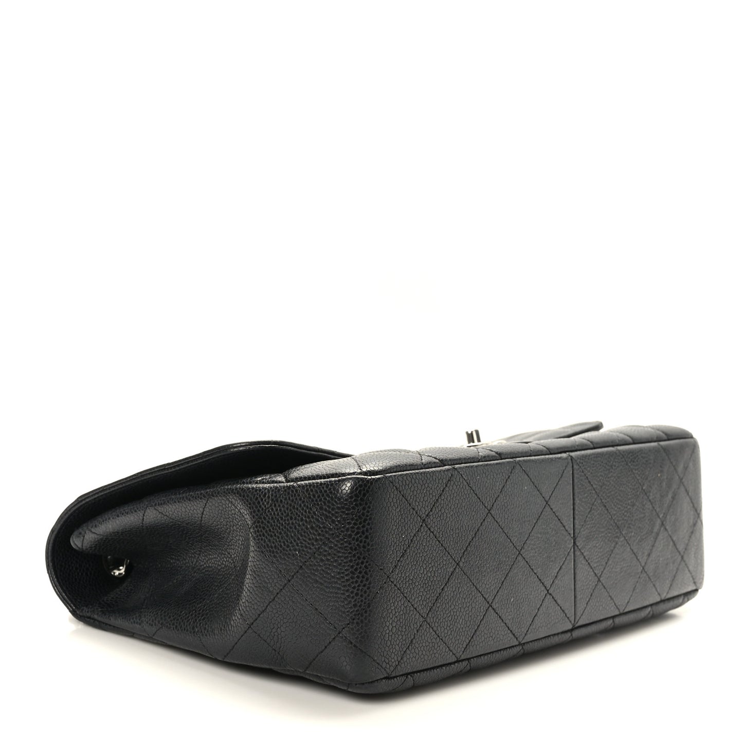 Caviar Quilted Jumbo Single Flap Black