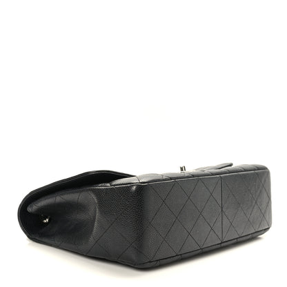 Chanel Caviar Quilted Jumbo Single Flap Black 4 of 9