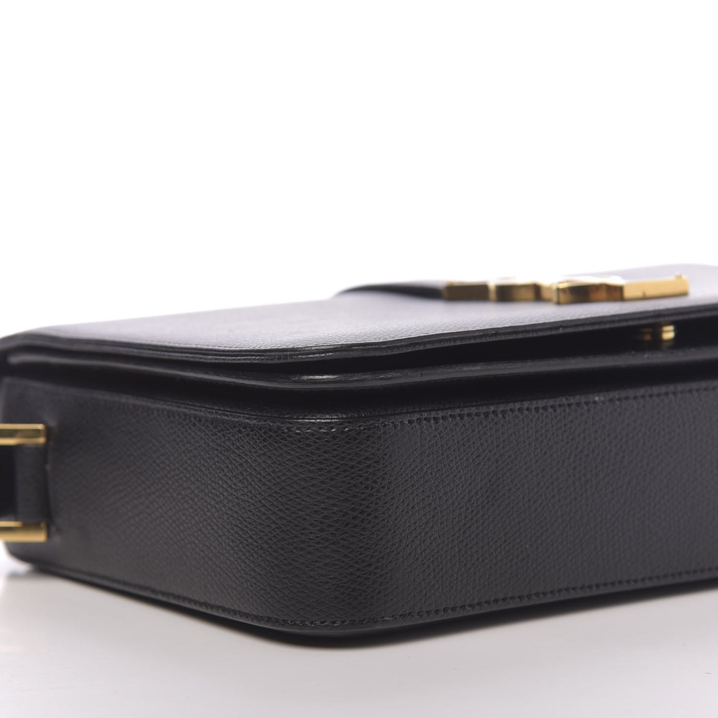Textured Calfskin Medium Classic Monogram Universite Bag Black
