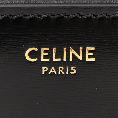 Celine Shiny Calfskin Teen Triomphe Black 6 of 12