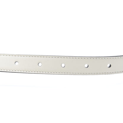 Gucci Calfskin Double G 20mm Belt 80 32 Mystic White 5 of 5