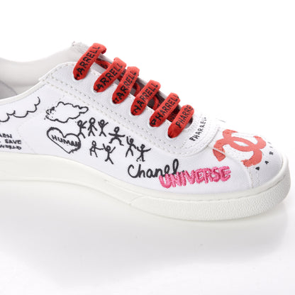 Chanel x Pharrell Williams Canvas Womens Sneakers 35 White 14 of 23