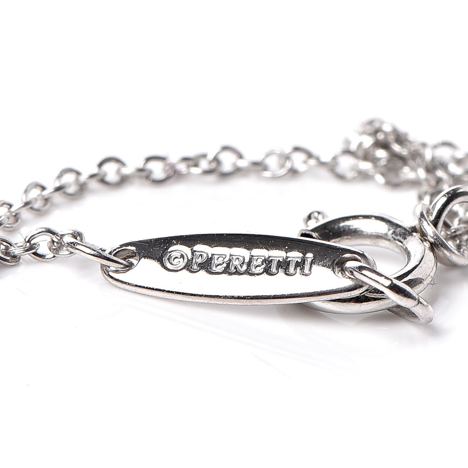 Tiffany Platinum Diamond .08ct Elsa Peretti Diamonds by the Yard Bracelet 5 of 6