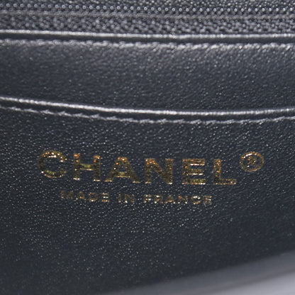 Chanel Lambskin Geometric Patchwork Mini Flap Black White 6 of 9