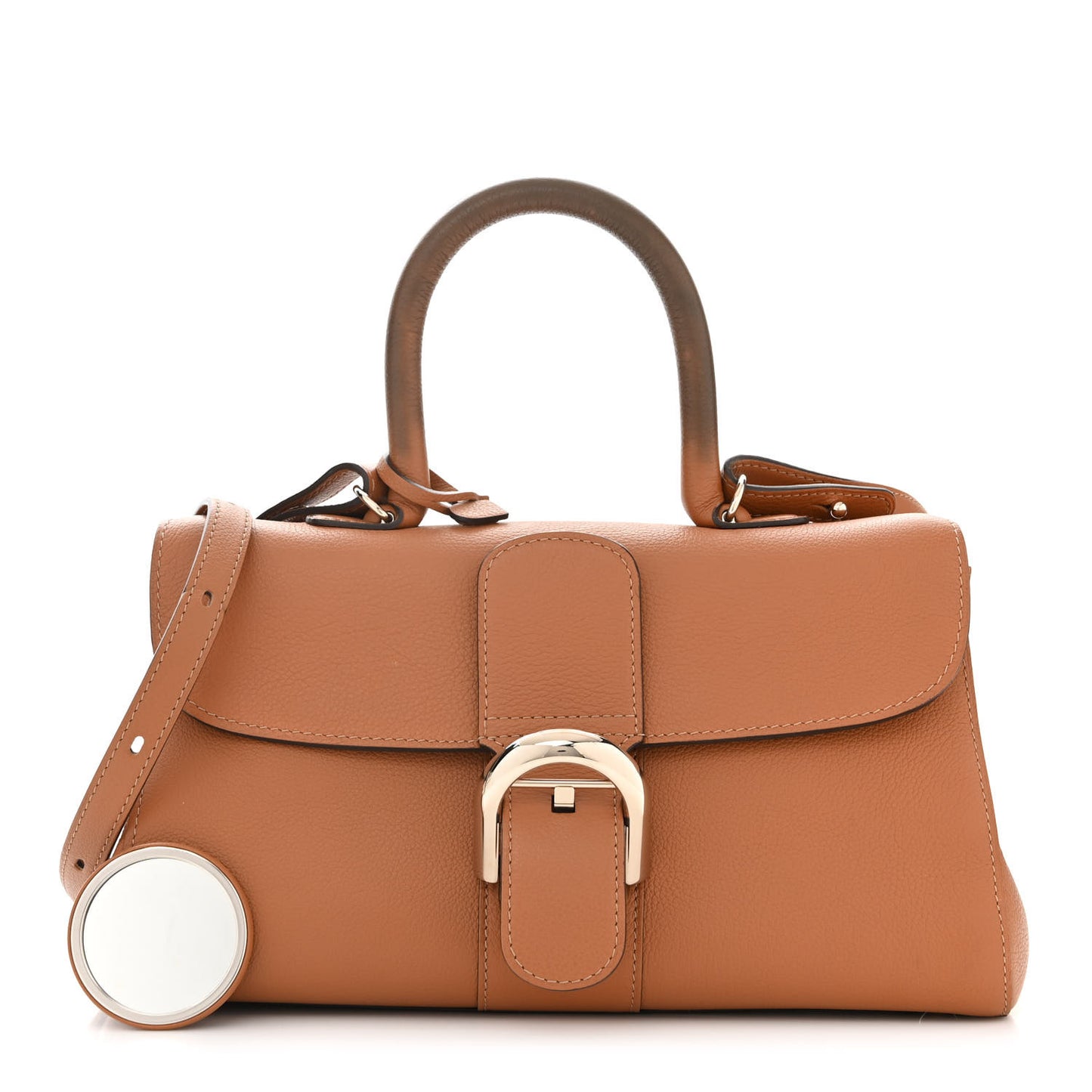 Calfskin Mini Brillant East West Satchel Natural