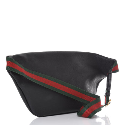 Gucci Grained Calfskin Logo Belt Bag Black 3 of 7