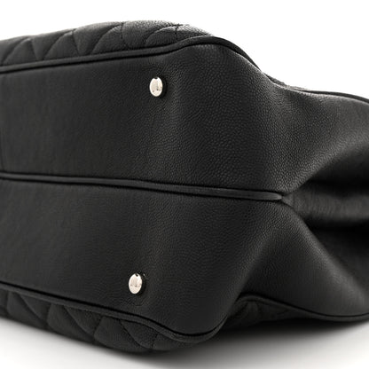 Chanel Caviar Quilted Large Urban Companion Top Handle Shopping Tote Black 10 of 13