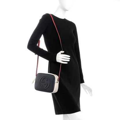 Gucci Dollar Calfskin Small Soho Disco Bag Blue Hibiscus Red Mystic White 2 of 7