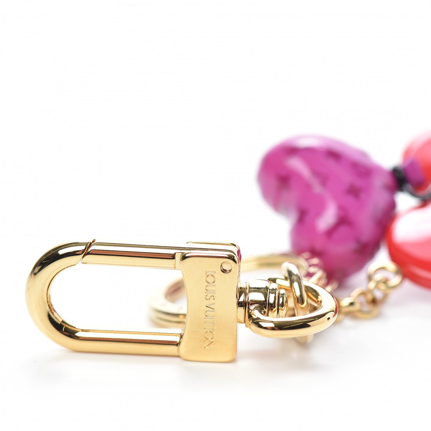 Resin Wood Vivienne Valentine Bag Charm Key Holder
