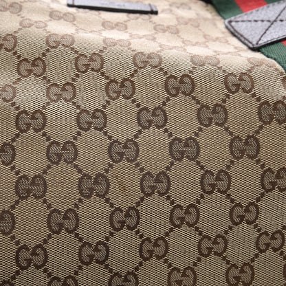 Gucci GG Monogram Medium Web Handle Vertical Tote Dark Brown 10 of 10