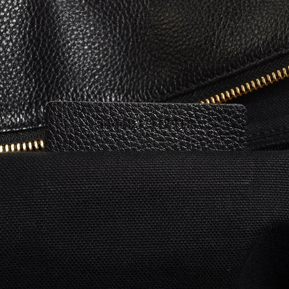 Alexander McQueen Pebbled Calfskin Medium Skull Padlock Zip Around Tote Black 7 of 8