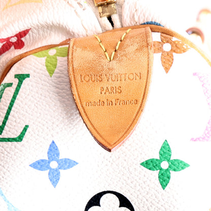 Louis Vuitton Monogram Multicolor Speedy 30 White 6 of 9