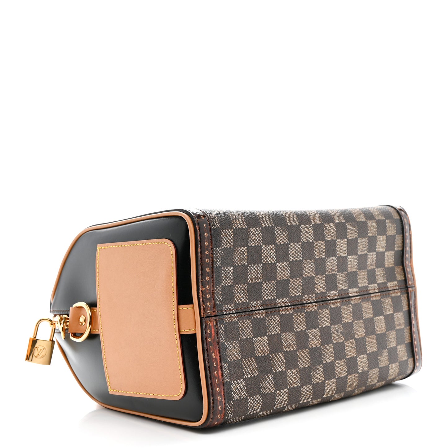 Transformed Damier Ebene Time Trunk Speedy Bandouliere 25 Black