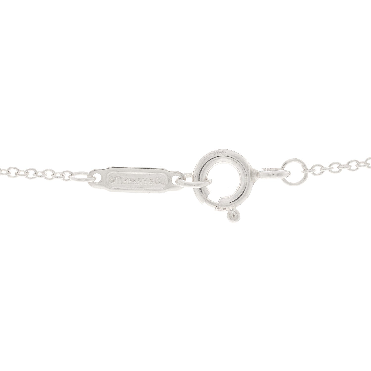 Tiffany Sterling Silver 1837 Interlocking Circles Pendant Necklace 4 of 5