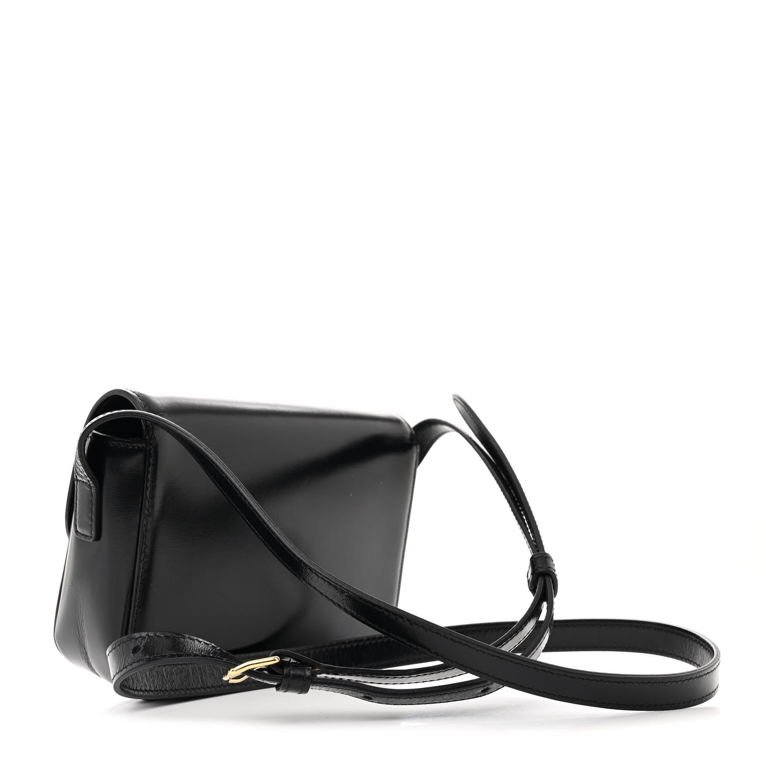 Celine Shiny Calfskin Nano Triomphe Black 3 of 11