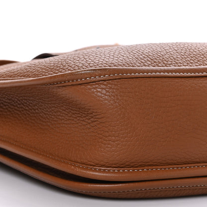 Hermes Taurillon Clemence Evelyne III PM Gold 7 of 11