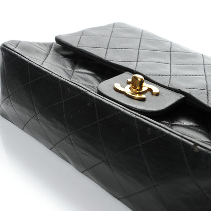 Chanel Lambskin Quilted Medium Double Flap Black 10 of 11
