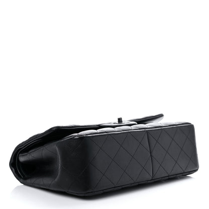 Chanel Lambskin Quilted Jumbo Double Flap So Black 4 of 15