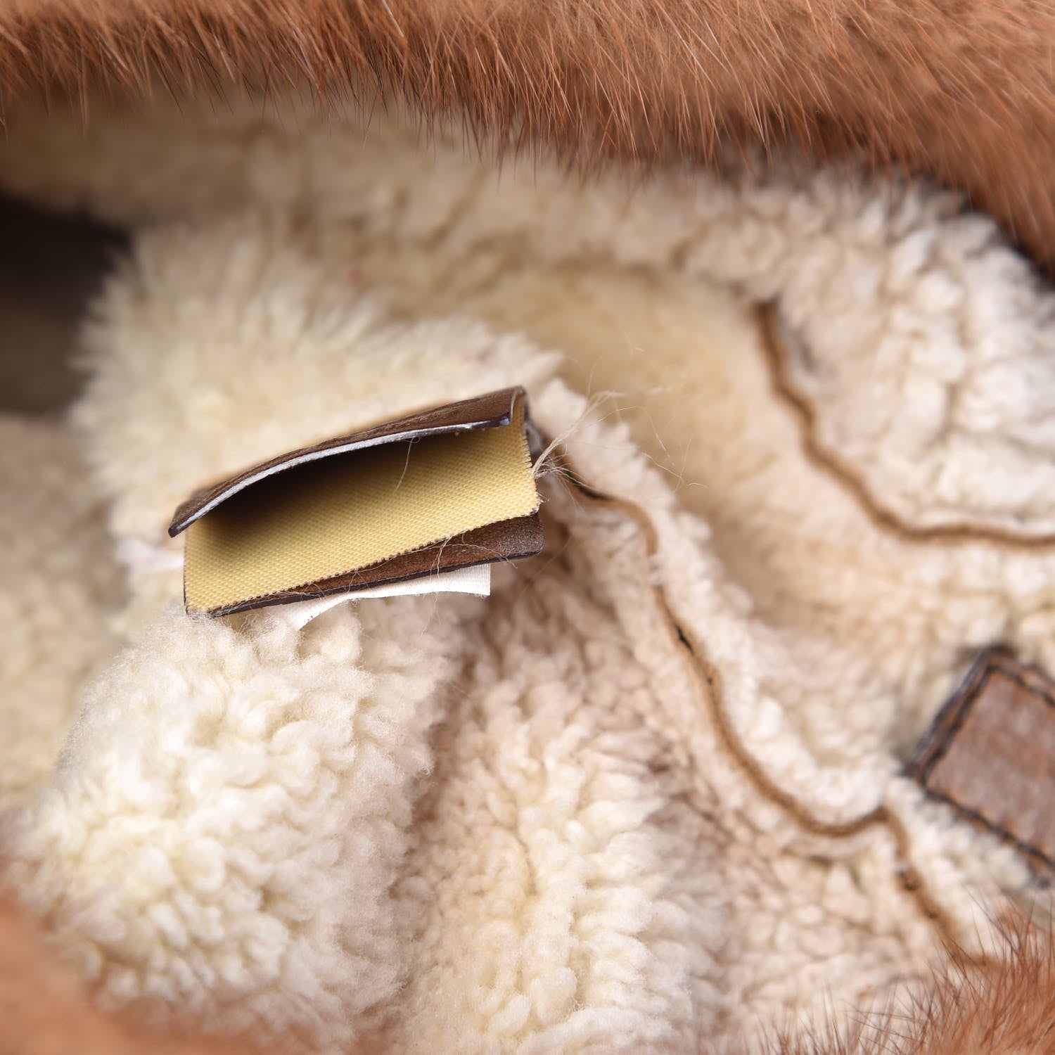 Prada Suede Shearling Mink Fur Crocodile Shoulder Bag 7 of 10