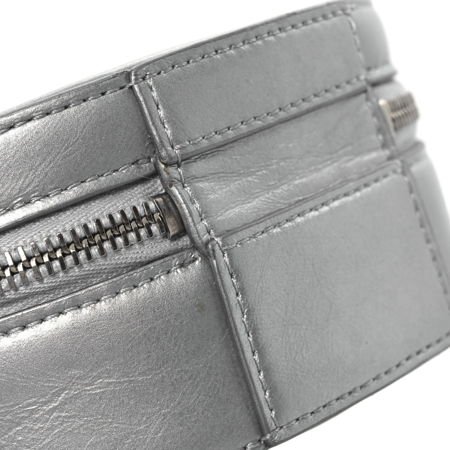 Chanel Metallic Glazed Calfskin Round As Earth Evening Bag Silver 14 of 14