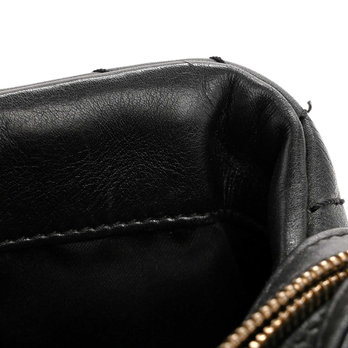 Calfskin Chevron Quilted Surpique Tote Black