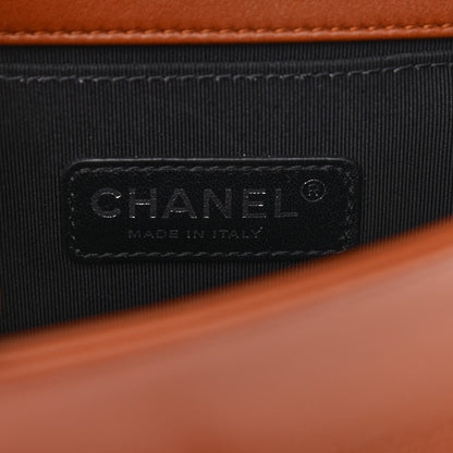Chanel Calfskin Embossed Small Cordoba Boy Flap Brown 6 of 9